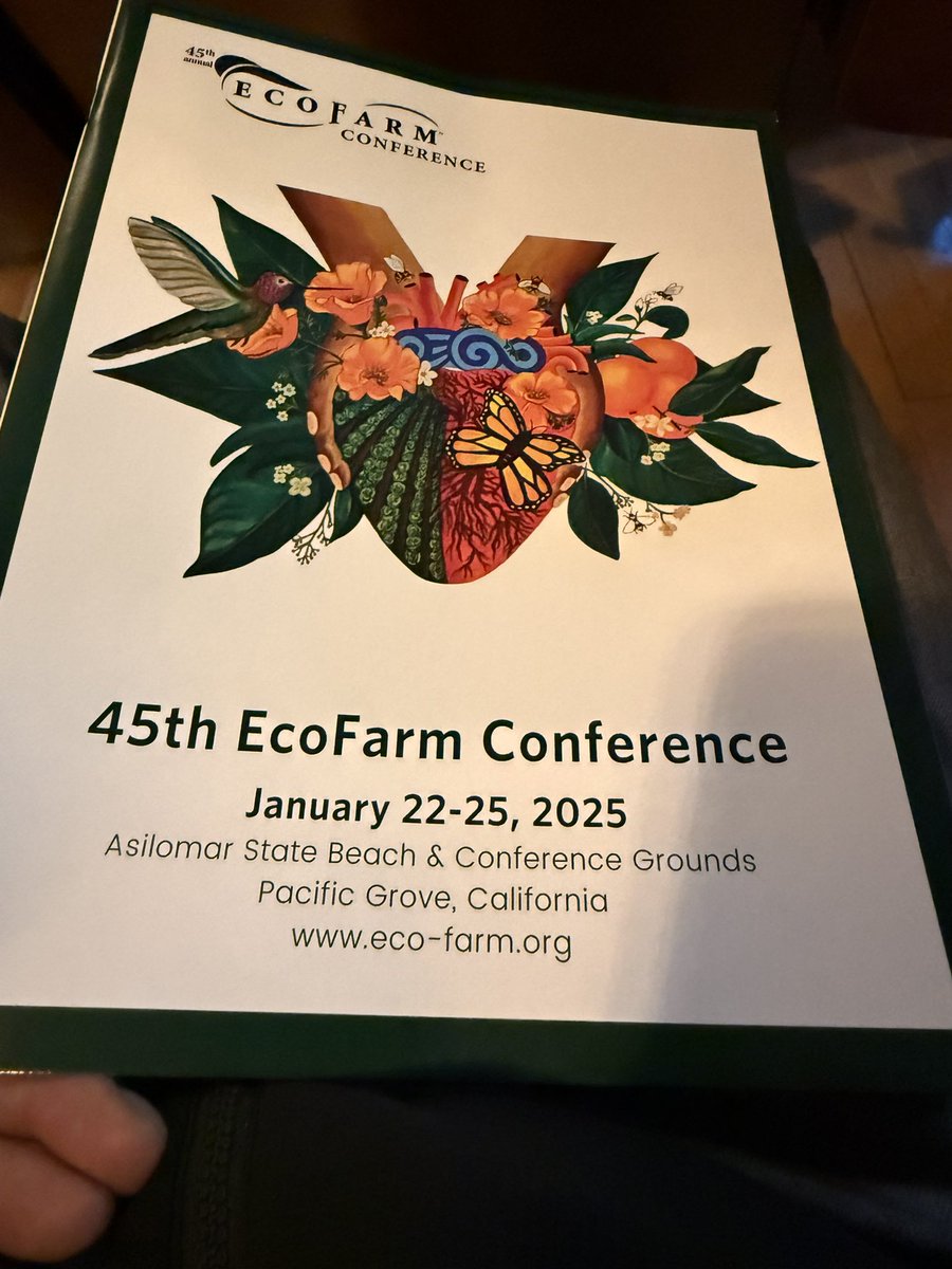 So grateful to be learning and meeting the movers and the shakers of the organic agg industry. 

The future is soil diversity. The future isn’t monoculture it’s Agroecology. 

eco-farm.org

 <a href="/Eco_Farm/">EcoFarm</a>