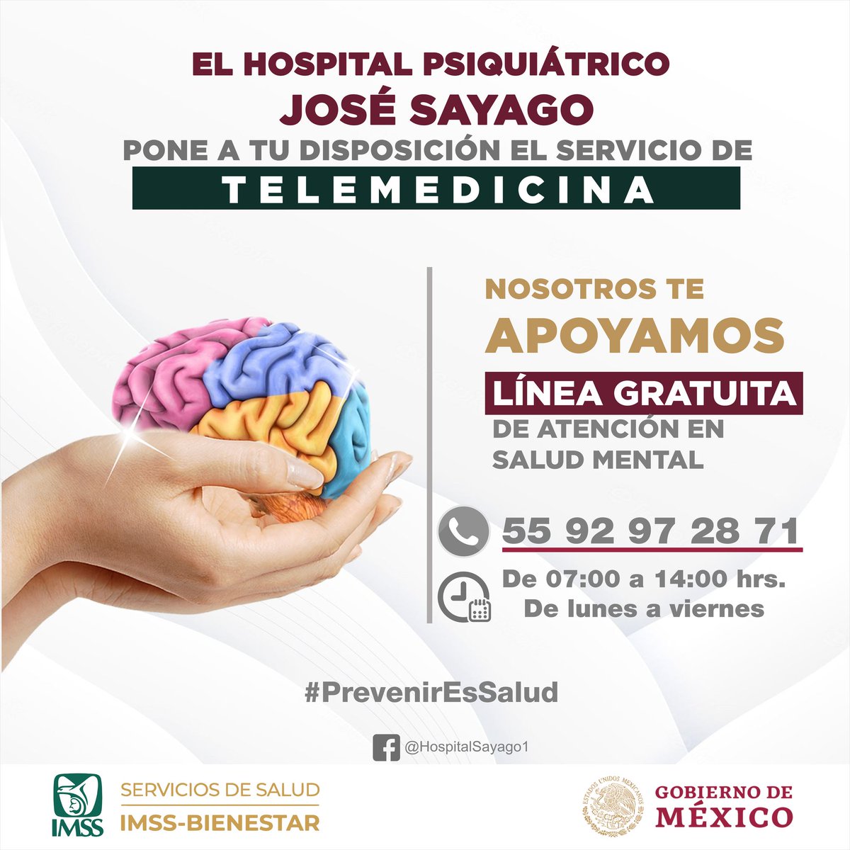 chimaizortiz's tweet photo. 🌱 Hospital Psiquiátrico José Sayago, #EdoMex

Ofrece atención telefónica gratuita y profesional para el tratamiento de trastornos relacionados con la salud mental.

📍 Km. 33.5 Carretera Federal México Pirámides Acolman, Acolman, Estado de México
📲 5592972871 https://t.co/9Csrk9rSQc