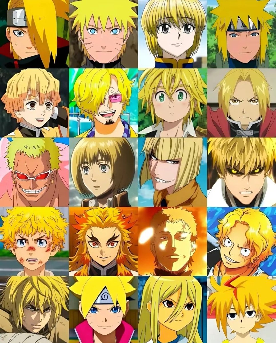 Favorite anime character with yellow hair?