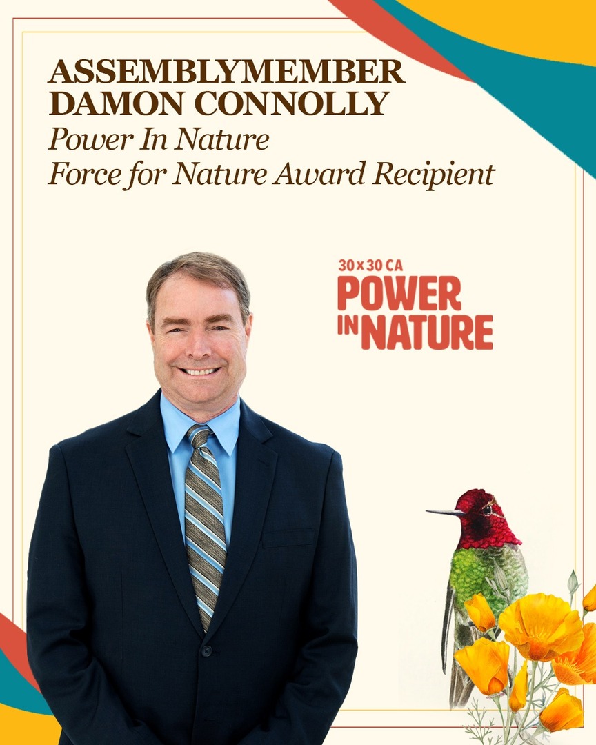 Power in Nature (@powerinnatureca) on Twitter photo .<a href="/AsmConnolly/">Assemblymember Damon Connolly</a> is a recipient of the Power in Nature Force for Nature Award, recognizing his commitment to conserving CA's biodiversity! His landmark bill, like the Beaver Restoration Program, illustrates his dedication to habitat restoration & climate resiliency. Congratulations! .<a href="/AsmConnolly/">Assemblymember Damon Connolly</a> is a recipient of the Power in Nature Force for Nature Award, recognizing his commitment to conserving CA's biodiversity! His landmark bill, like the Beaver Restoration Program, illustrates his dedication to habitat restoration & climate resiliency. Congratulations!