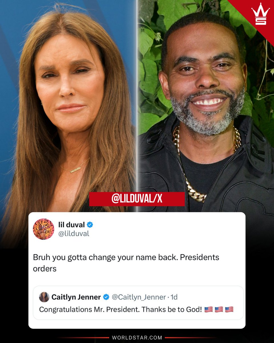 #LilDuval with a message to #CaitlynJenner 👀