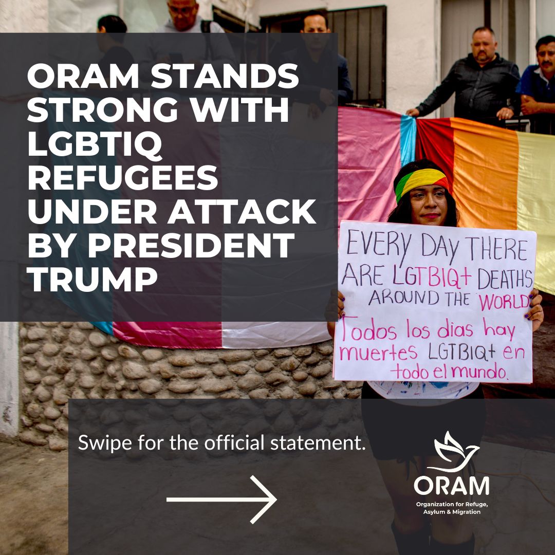 ORAMrefugee's tweet photo. The Trump administration's recent executive orders directly target asylum seekers, refugees, immigrants, and members of the transgender, gender non-conforming, and intersex communities.
#LGBT #Refugees #LGBTQ #LGBTQRefugees #ORAM #Trump https://t.co/ra8Fm2niji