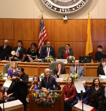 LtGovMorales's tweet photo. Honored to preside in the Senate for the opening of the 60-day meeting of the legislature in Santa Fe.  @GovMLG laid out a strong set of priorities for the 2025 legislative session in her State of the State address. We’ll keep working hard to improve the quality of life for NM! https://t.co/yN8fAwYtIc