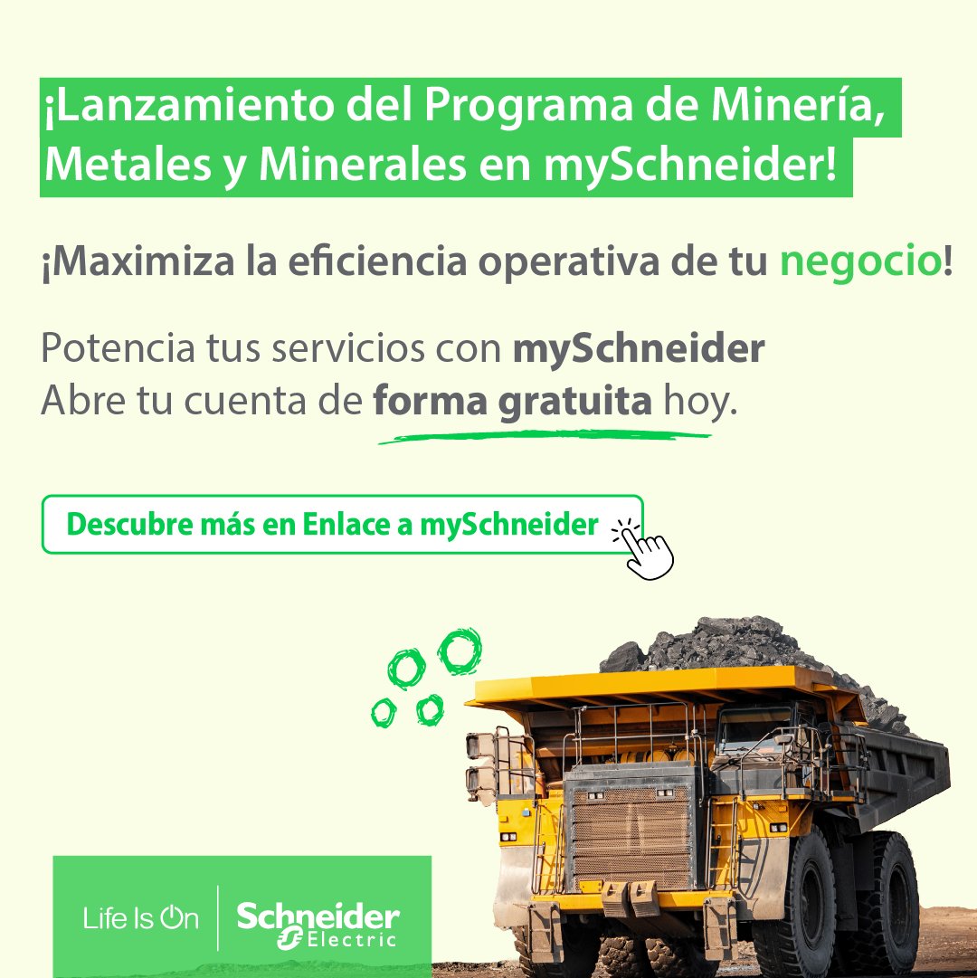 Maximiza la eficiencia operativa de tu negocio y potencia tus servicios con las herramientas exclusivas de mySchneider! 🚀  

Abre tu cuenta de forma gratuita hoy y conoce cómo 👉  spr.ly/6189a0wtB
#mySchneider #ExperienciaDigital #SchneiderElectric