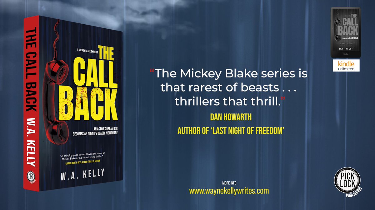 The next book in the superb Mickey Blake series from <a href="/MrKelly2u/">WA Kelly</a> is out today! 
A series that's full of heart and genuine thrills, get yourself a copy now!