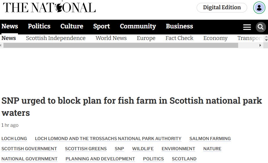 Loch Long is renowned for its natural beauty, wildlife, and cultural heritage. The proposed salmon farm could scar the loch's iconic coastline and badly harm its wildlife.

✍️ Join the campaign 👇 
buff.ly/4jhxjLM