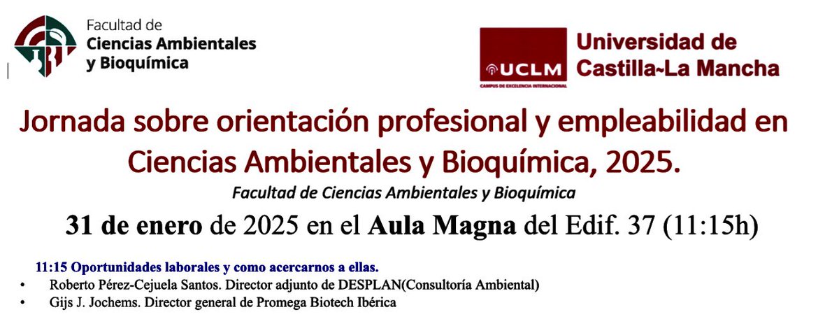 Facultad CC. Ambientales y Bioquímica - UCLM 🥼🥾 tweet media