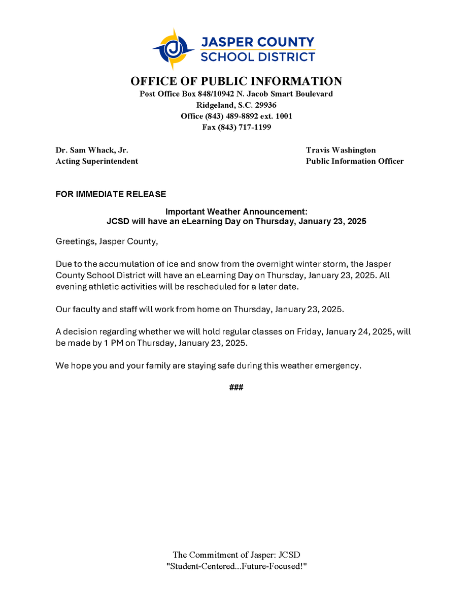 Hardeeville Junior & Senior High School tweet media