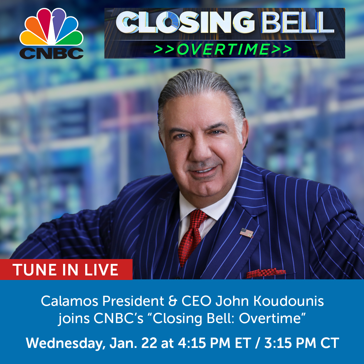 Watch President &amp; CEO <a href="/JKoudounis/">John Koudounis</a> on <a href="/CNBC/">CNBC</a>'s "Closing Bell: Overtime" as he discusses President Trump’s impact on the markets, crypto investing &amp; our new suite of downside protected Bitcoin ETFs.

Tune in on Jan. 22 at 4:15pm ET on CNBC, or stream here: okt.to/H2hpNm