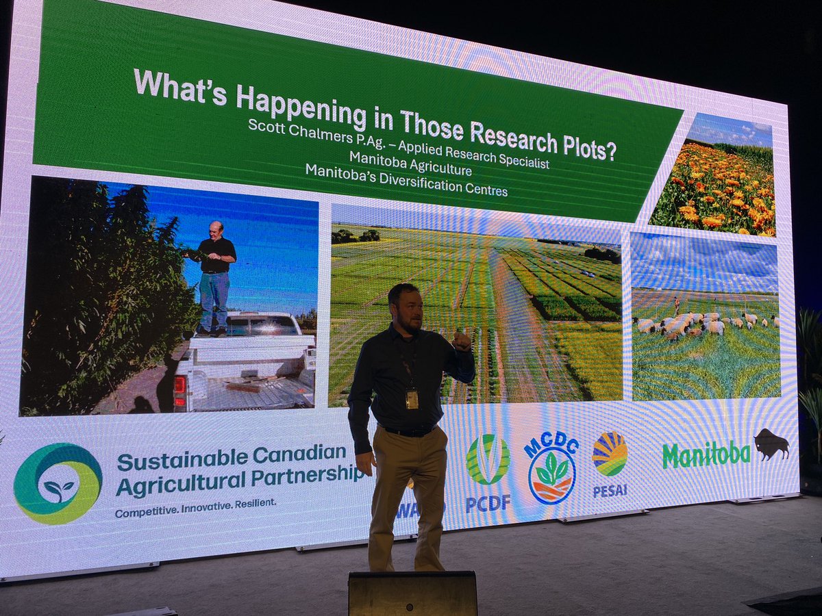 Not too late to join if you’re around! Head to the FCC Theatre at <a href="/MBAgDays/">Manitoba Ag Days</a> for What’s Happening in Those Research Plots? 🗓️ Today, Jan 22 | 🕒 1:50–2:40 PM.

Join <a href="/scottchalmers15/">Scott Chalmers</a> to dive into <a href="/mb_cropalliance/">Manitoba Crop Alliance</a>-funded research on corn, sunflower, winter wheat at DCs.