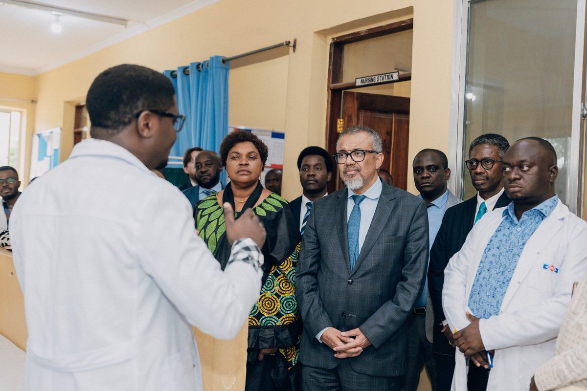 sagoe_moses's tweet photo. Joined @DrTedros and Tanzania’s Health Minister , Hon Jenista Mhagama on a tour of Makole Health Centre in Dodoma, witnessing strides in maternal health through accessible &amp; affordable care. 

Glad to see @WHO_Tanzania's support yielding positive results. https://t.co/wRHGKw9XiK