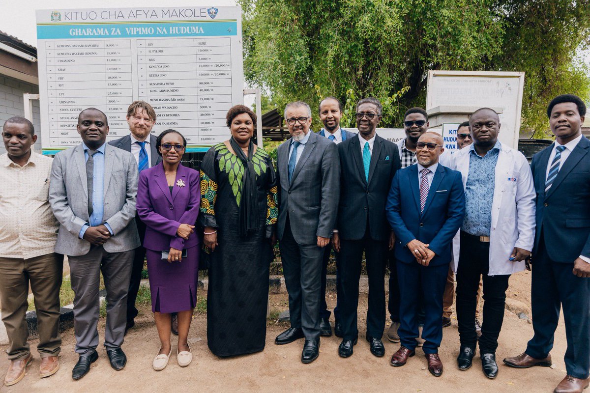 Dr Charles Sagoe-Moses (@sagoe_moses) on Twitter photo Joined <a href="/DrTedros/">Tedros Adhanom Ghebreyesus</a> and Tanzania’s Health Minister , Hon Jenista Mhagama on a tour of Makole Health Centre in Dodoma, witnessing strides in maternal health through accessible & affordable care.
Glad to see <a href="/WHO_Tanzania/">WHO Tanzania</a>'s support yielding positive results. Joined <a href="/DrTedros/">Tedros Adhanom Ghebreyesus</a> and Tanzania’s Health Minister , Hon Jenista Mhagama on a tour of Makole Health Centre in Dodoma, witnessing strides in maternal health through accessible & affordable care.
Glad to see <a href="/WHO_Tanzania/">WHO Tanzania</a>'s support yielding positive results.