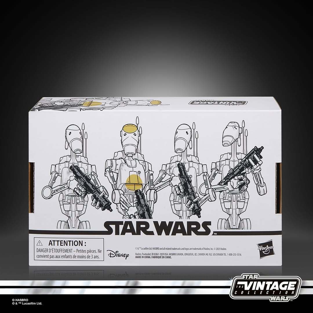 MintInBox's tweet photo. Hasbro - TVC : Le pack de 4 Droid Battle #hasbro #hasbrotvc #tvc #battledroid #TPM #4pack #B1 #thevintagecolletion #kenner #starwars - https://t.co/WePYLoQEcq https://t.co/46eKCN3HnC