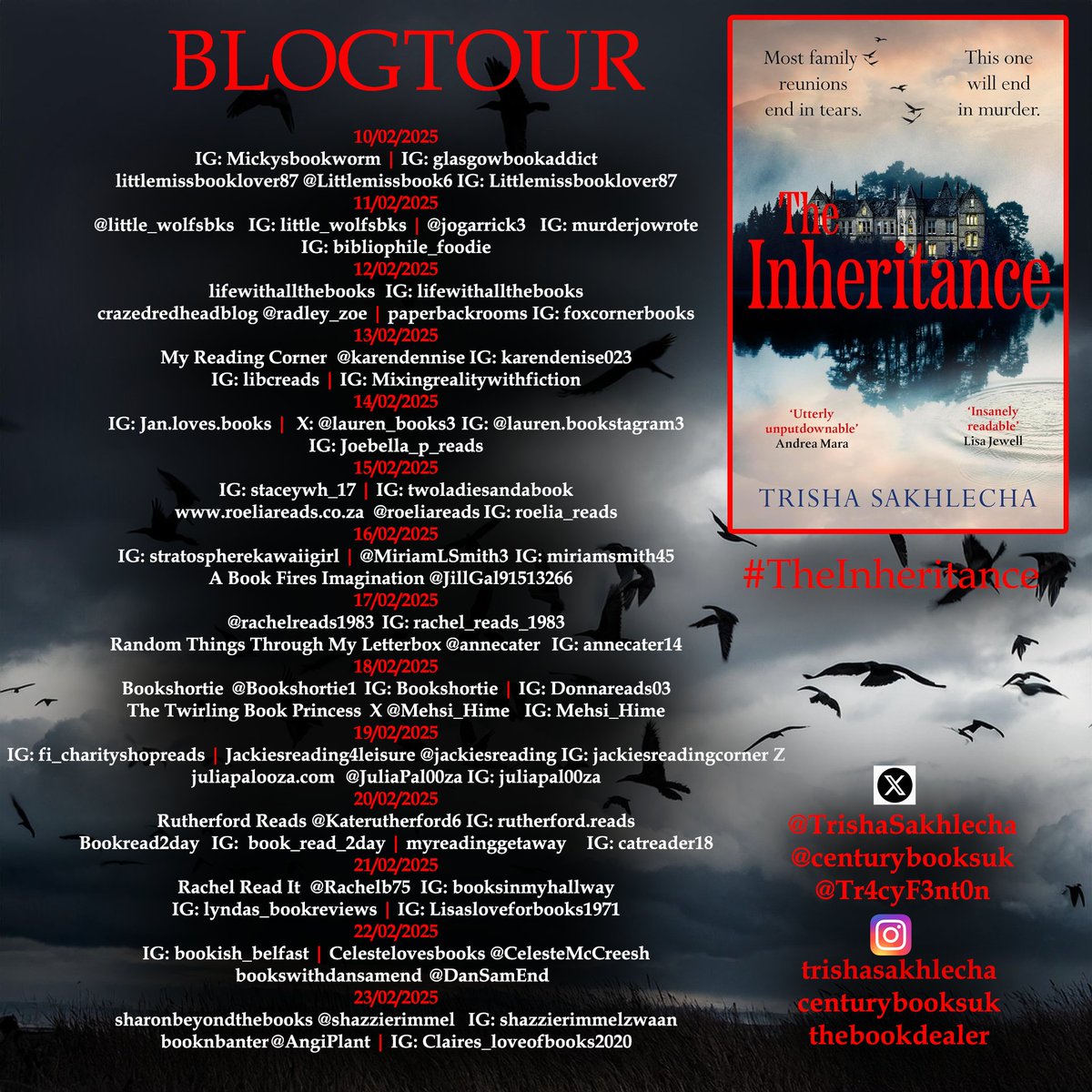 Miriam Smith - A Motherโs Musings ๐น (@miriamlsmith3) on Twitter photo Today Iโm on the #blogtour for #TheInheritance by Trisha Sakhleckha for <a href="/Tr4cyF3nt0n/">Tracy Fenton</a> #CompulsiveReaders #AMothersMusingsSunderland #AMakemMothersMusings <a href="/centurybooksuk/">Century Publishing</a> #FamilyDynamics #FamilySecrets <a href="/TrishaSakhlecha/">Trisha Sakhlecha</a>
Read my thoughts & more below - Today Iโm on the #blogtour for #TheInheritance by Trisha Sakhleckha for <a href="/Tr4cyF3nt0n/">Tracy Fenton</a> #CompulsiveReaders #AMothersMusingsSunderland #AMakemMothersMusings <a href="/centurybooksuk/">Century Publishing</a> #FamilyDynamics #FamilySecrets <a href="/TrishaSakhlecha/">Trisha Sakhlecha</a>
Read my thoughts & more below -