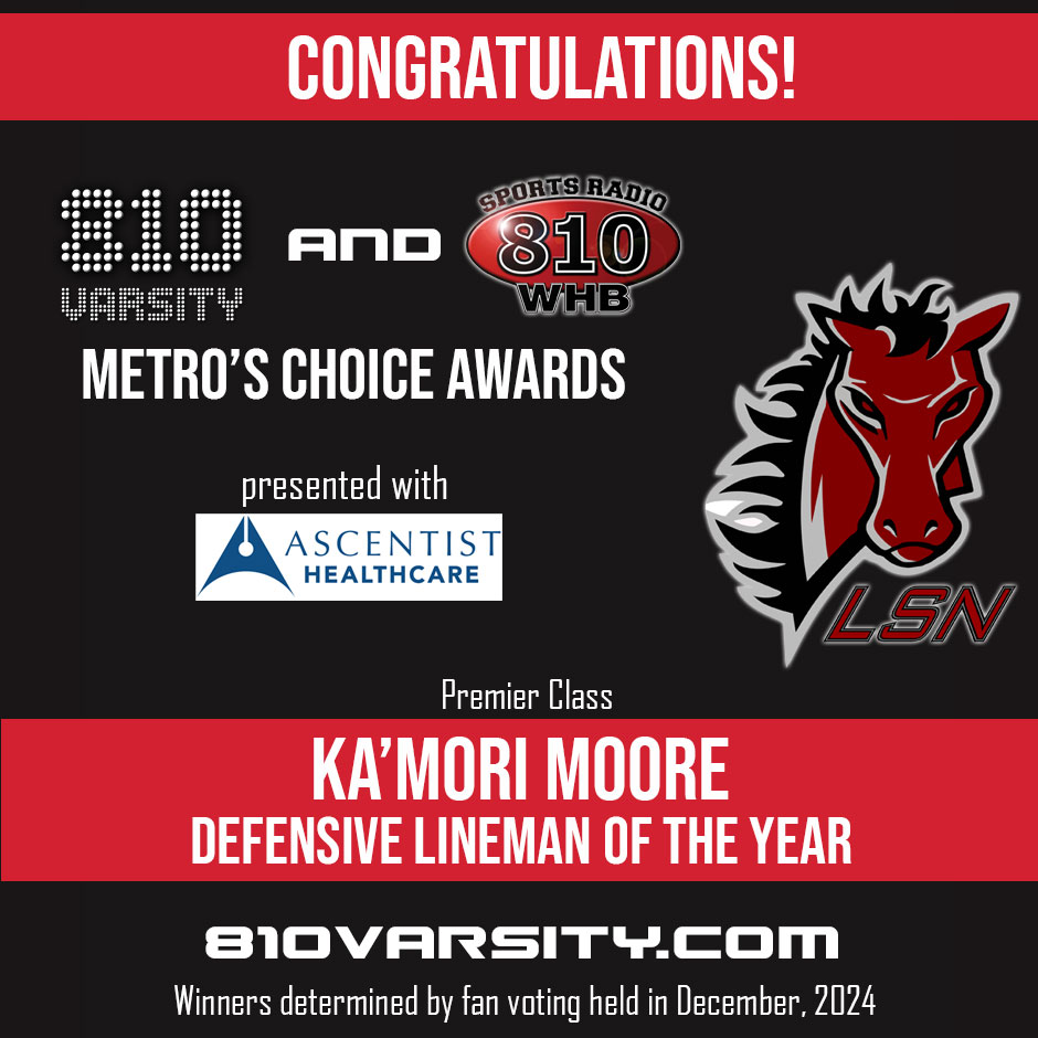 810 Varsity (@810varsity) on Twitter photo Congrats to Ka'Mori Moore of Lee's Summit North (<a href="/LSNActivities/">LSN Activities</a>), the 810 Varsity Metro's Choice Awards DL of the Year (Premier/Big Class)
<a href="/KaMoriMoore2/">Ka’Mori"Big baby"Moore</a> was a first-team Suburban Gold selection and is committed to play at Iowa State Congrats to Ka'Mori Moore of Lee's Summit North (<a href="/LSNActivities/">LSN Activities</a>), the 810 Varsity Metro's Choice Awards DL of the Year (Premier/Big Class)
<a href="/KaMoriMoore2/">Ka’Mori"Big baby"Moore</a> was a first-team Suburban Gold selection and is committed to play at Iowa State