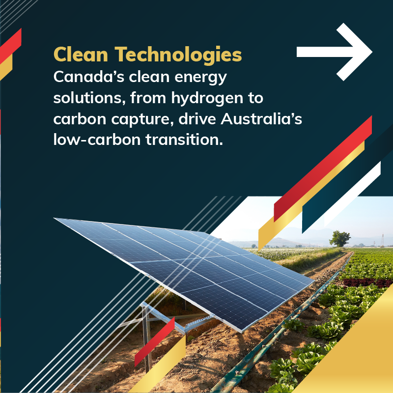 CanadaTrade's tweet photo. As we gear up for the Team Canada Trade Mission to #Australia, let’s explore the opportunities that exist in this unique market for Canadian businesses working in the Agri-Food, Clean Tech, Mining, and ICT sectors! 🚜🌱🔋💻