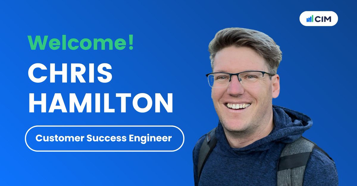 cimsoftware's tweet image. Excited to welcome Chris Hamilton to the CIM team! 🚀 Chris joins our North American team as Customer Success Engineer, bringing years of HVAC and energy efficiency expertise. Welcome aboard, Chris! 
#TeamCIM #BuildingAnalytics #SmartBuildings