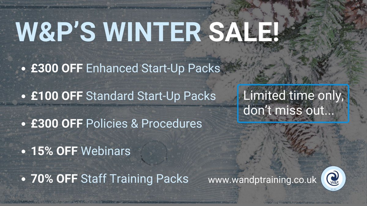 WandPCompliance's tweet photo. Now's the perfect time to save! Don’t miss out—Limited time only...

Expert care sector policies, procedures, and training resources at unbeatable prices!

Visit our website to see more about our Winter Sale - https://t.co/hN8gyj2KJ7 

#CareManagers #CareHomes #HomeCare #CQC https://t.co/S12UTbDCuu