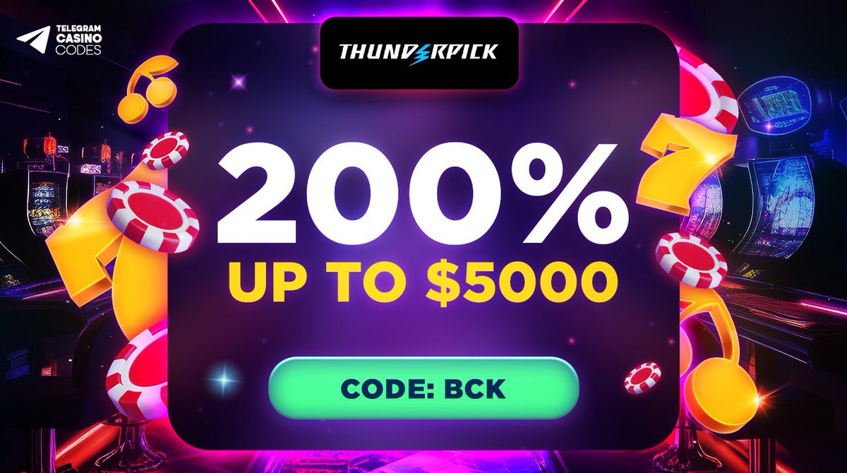 ⚡️ 200% FIRST DEPOSIT BONUS

✅ Min. deposit $20
🔁 50x wagering
⚠️ Only 100 Claims!

💎 Claim it with the bonus code on Thunderpick: go.thunder.partners/visit/?bta=350…
