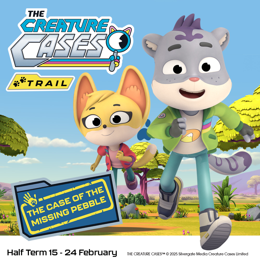 Calling all junior detectives, get ready for February half term with the Creature Cases trail! One of the penguins’ prized pebbles has gone missing and we need you to crack the case.🐧🕵️ 

Learn more: bit.ly/4homkyt