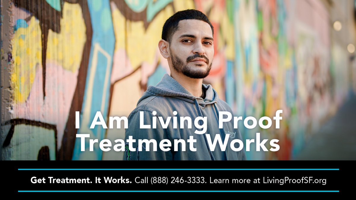 SF_DPH's tweet photo. “Outpatient treatment was a blessing and definitely helped me stop using.” 

@SF_DPH is sharing real stories of recovery. For support, call 888-246-3333 or visit https://t.co/kDVzORCVMh. 

#LivingProofSF #RecoveryisPossible https://t.co/Sp43cFfNYq