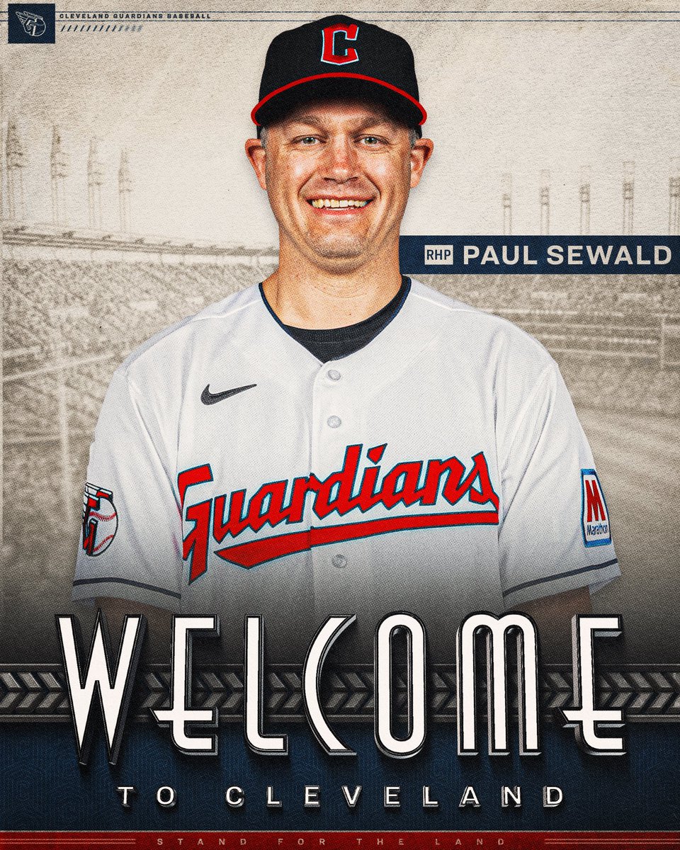 We have signed free agent RHP Paul Sewald to a 2025 Major League contract with a Mutual Option for 2026.

Welcome to Cleveland, Paul!

#ForTheLand