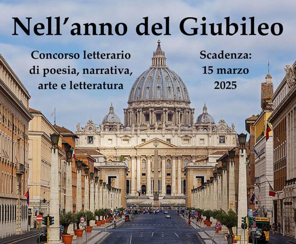 ✟ Scadenza 15/03/2025 
Concorso letterario Nell'anno del Giubileo: premio per racconti, poesie, saggi e opere visive (opere edite e inedite) con premi in pubblicazione 📚 
▶️ concorsi-letterari.it/concorso-lette… 
#concorsiletterari #premioletterario #giubileo