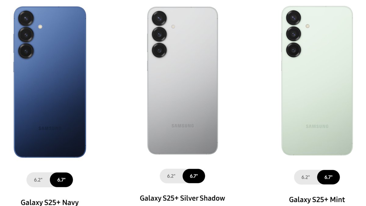 HarshithLucky3's tweet photo. Samsung Galaxy S25 | S25+ Colours
#SamsungUnpacked #GalaxyAI #GalaxyUnpacked #Samsung #S25 #S25Plus #unpacked https://t.co/OvzH3p0pzp