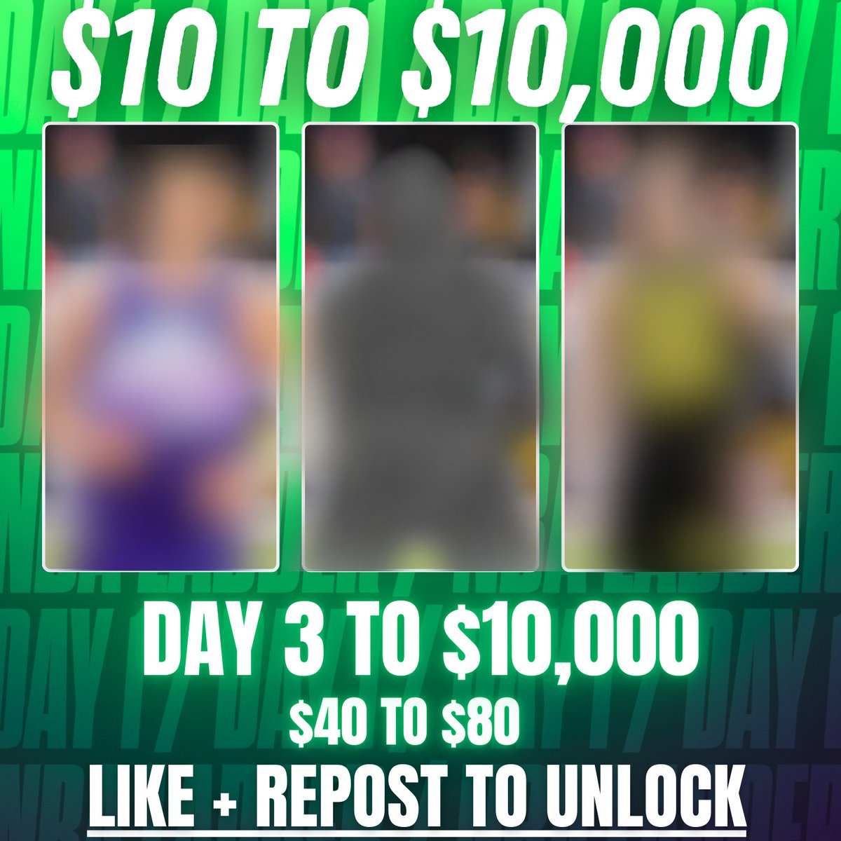 🚀 Day 3 Of The Ladder Challenge is HERE!

📊 We Have Cashed 8 of our Last 10 Ladder bets using our prop system.

🎯 These 3 Props have hit the L25/30 Games &amp; have a 100% H2H Hit Rate

❤️ LIKE + REPOST and I will send it to you before game-time!