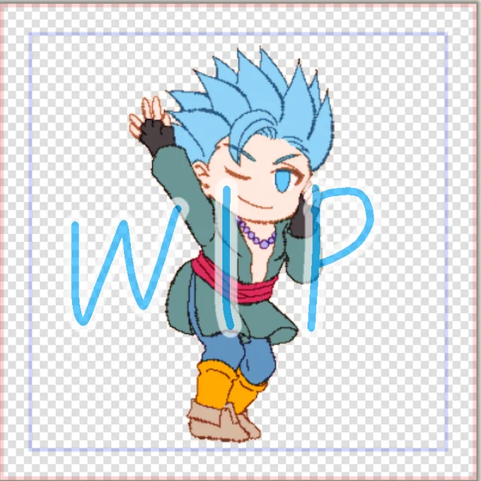 作業を応援してくれるカミュベロちゃんWIP