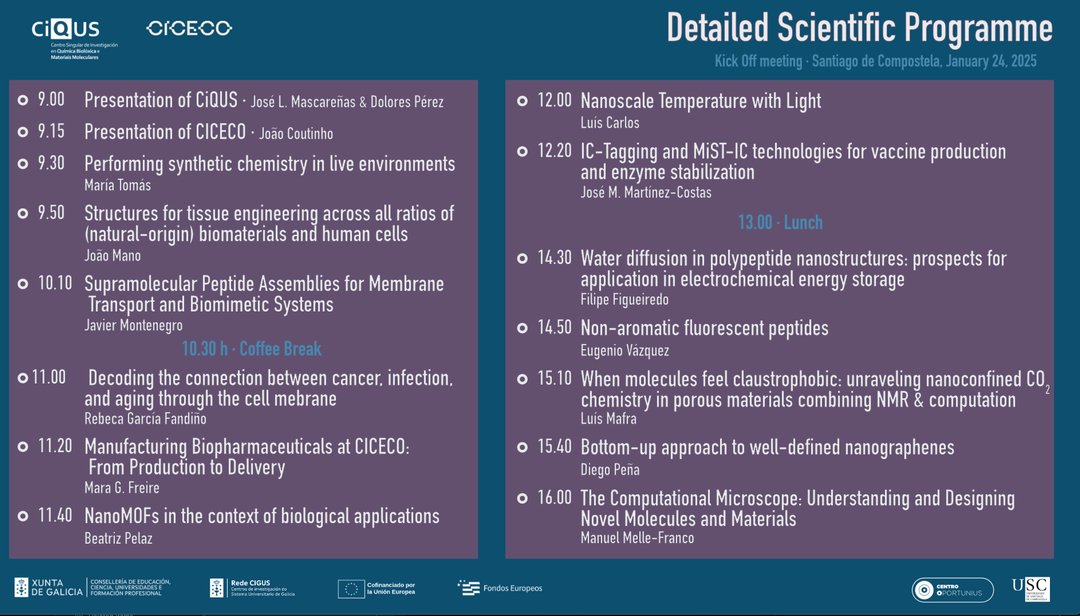 ciceco_ua's tweet photo. 🌍 CICECO Goes International!

Next Friday, January 22, CICECO will be hosted by CiQUS, from the University of Santiago de Compostela 🇪🇸, for an international meeting. 

Stay tuned for updates! 🚀 

#CICECO #CiQUS #InternationalScience https://t.co/mwdP2aOlSl
