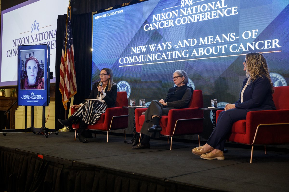 From the 2025 Nixon National Cancer Conference - "New Ways –and Means– of Communicating About Cancer"

Kat Arney, PhD – Founder and Chief Creative Officer, First Create the Media

Shannon La Cava, PsyD – Director, Simms/Mann-UCLA Center for Integrative Oncology

Elaine Schattner,