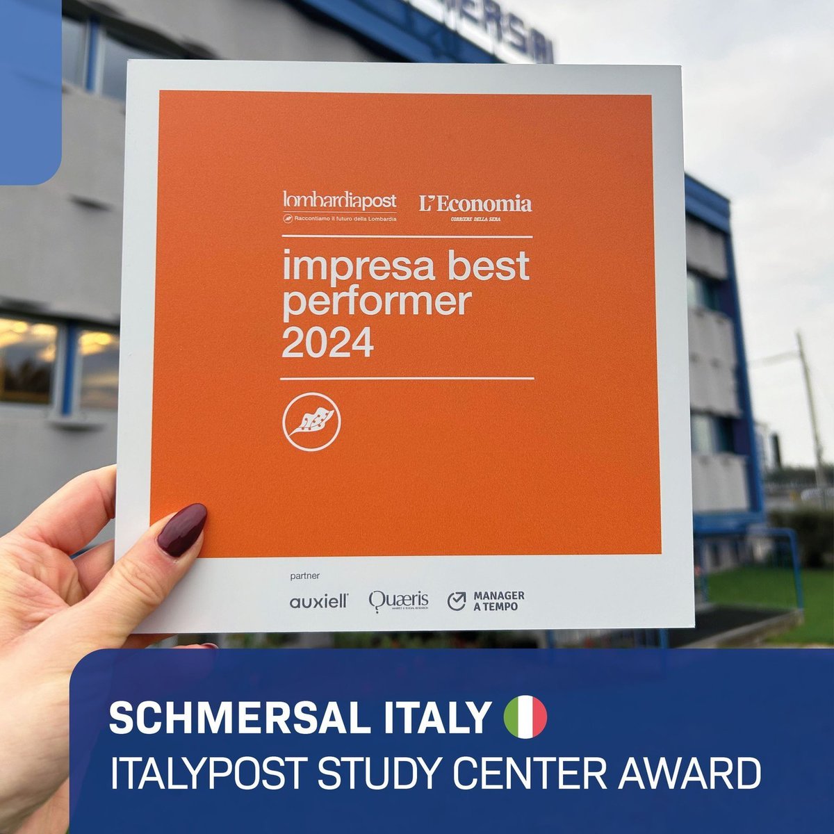 Schmersal Italy has been recognized as one of the 1,000 best-performing companies in the province of Brescia! Schmersal Italia proudly accepted a prestigious award from ItalyPost Study Center, highlighting our excellence &amp; success in the region.
More here: instagram.com/p/DDE0EoqqpDh/…