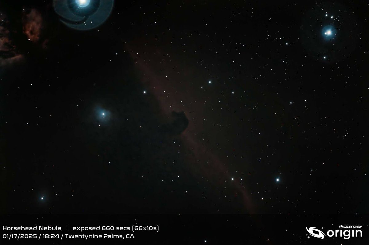 Celestron's tweet photo. ๐ Our crew packed up the #CelestronOrigin and headed to the stunning Bortle 2 skies of #TwentyninePalms. In just 4 hours, they captured:
โจ Sculptor Galaxy
โจ Orion Nebula
โจ Bode's Nebulae
โจ Horsehead Nebula
โจ Andromeda Galaxy
โจ Pinwheel Galaxy
โจ Thor's Helmet Nebula https://t.co/jqmlA9UVm5