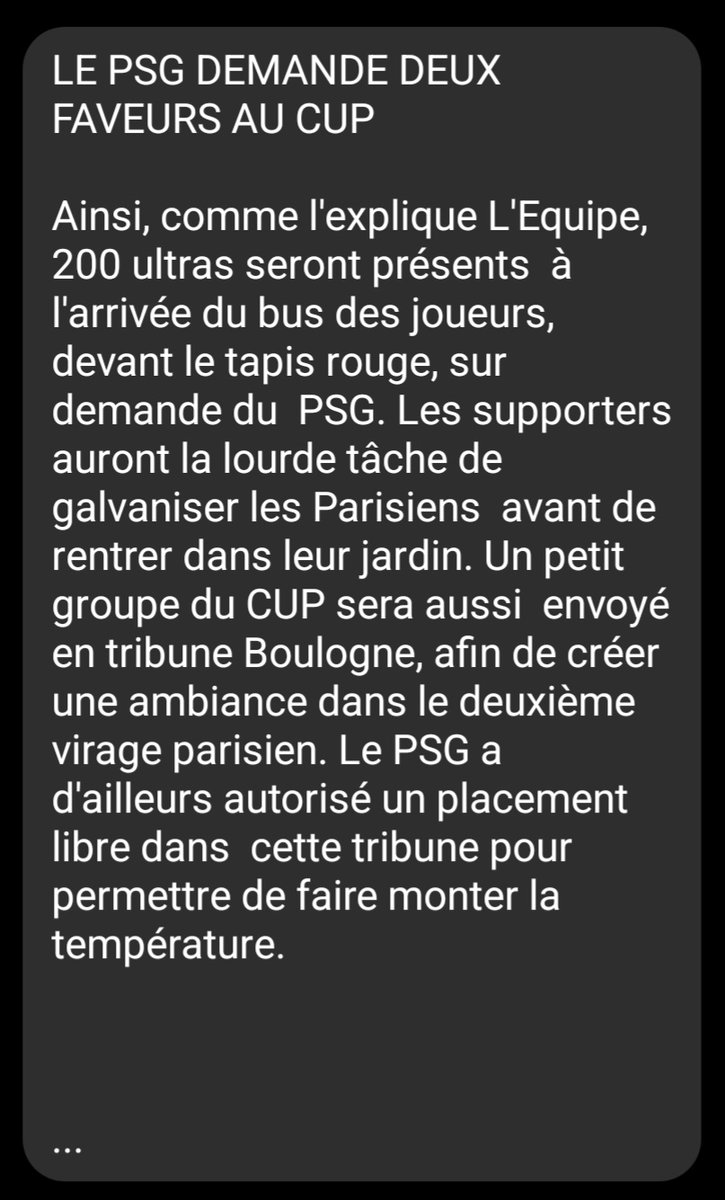DLPHOOL's tweet photo. 🇫🇷  PSG. 
C'est officiel :
Le Collectif Ultras Paris est un ramassis de larbins des qataris ! 🤮
@Co_Ultras_Paris  @PSG_inside https://t.co/afymJBDToO
