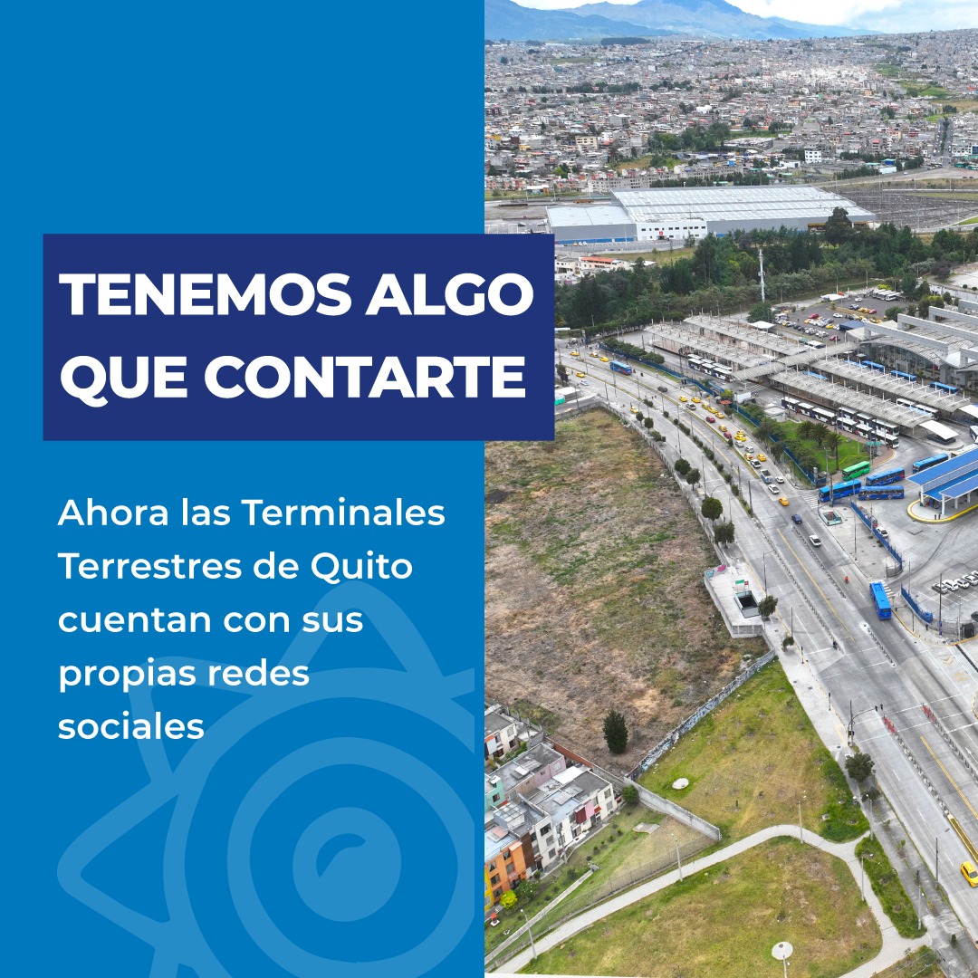 Terminales_UIO's tweet photo. 🚌#TerminalesTerrestres | Contamos con nuestras propias redes sociales para estar más cerca de ti 🚌

Encuéntranos en:

➡️Fb: Terminales Terrestres de Quito
➡️Ig: terminales.uio
➡️X: @Terminales_UIO
➡️TikTok: terminales.uio

🧳¡Únete a nuestra comunidad viajera! 👥

#QuitoRenace https://t.co/IvU9eQQfCy
