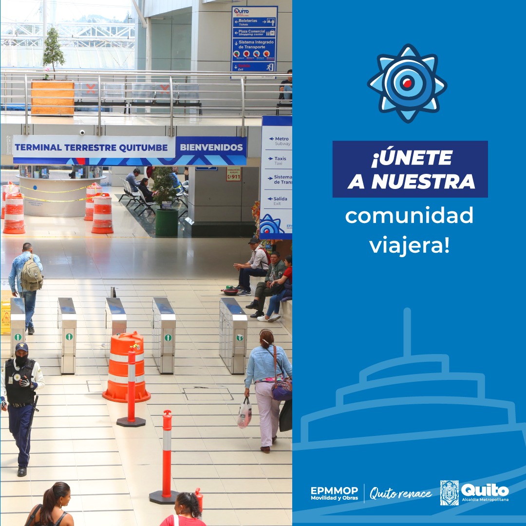 Terminales_UIO's tweet photo. 🚌#TerminalesTerrestres | Contamos con nuestras propias redes sociales para estar más cerca de ti 🚌

Encuéntranos en:

➡️Fb: Terminales Terrestres de Quito
➡️Ig: terminales.uio
➡️X: @Terminales_UIO
➡️TikTok: terminales.uio

🧳¡Únete a nuestra comunidad viajera! 👥

#QuitoRenace https://t.co/IvU9eQQfCy