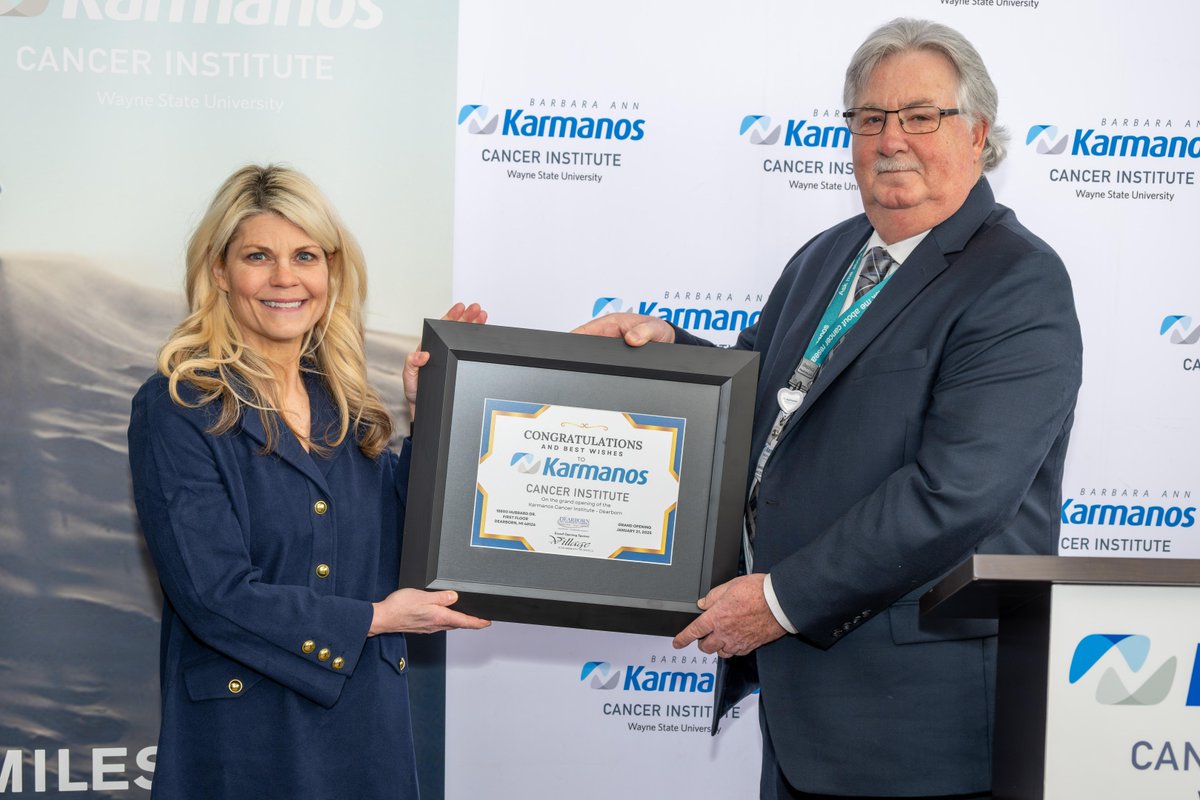 karmanoscancer's tweet photo. Thank you to everyone who came to the Karmanos Cancer Institute - Dearborn Ribbon Cutting Ceremony yesterday! We are so honored to now be part of this community and bring expert cancer care closer to home. #YourBestChance https://t.co/lMYxH2xT8v