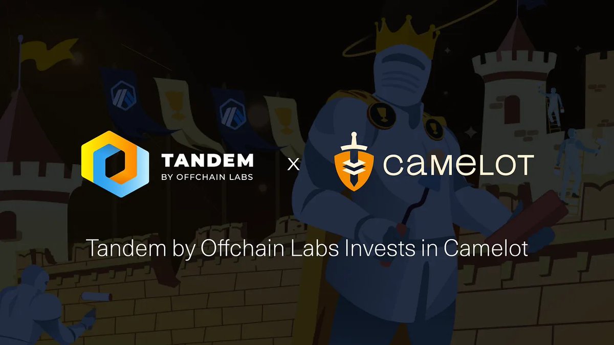Today we're thrilled to announce our partner studio and venture capital arm, Tandem, has invested in <a href="/CamelotDEX/">Camelot</a>!

Camelot has cemented themselves as a cornerstone within the Arbitrum ecosystem and we're excited to support their vision. 👇