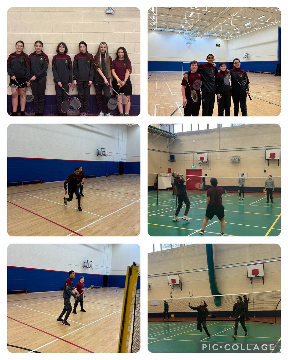 Lots of Badminton 🏸 action this afternoon 👏🏻 well done to our U14 boys team who won their singles and doubles V's Wesley College 👏🏻 and well done also to our U14 girls 👏🏻 who drew 3-3 with Holy Faith Clontarf 👏🏻 #WeAreSalle
