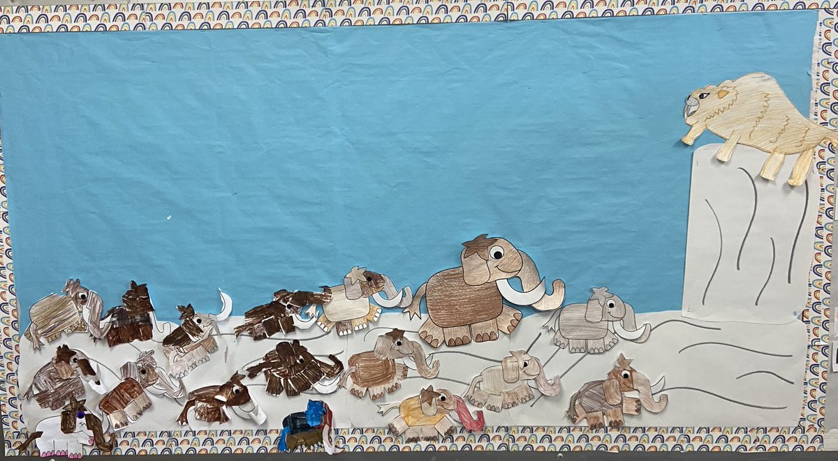 Our herd is ready to head to the Ice Age this week! We are a tad nervous of saber-toothed cats!
#kindergarten #toolsofthemind #school
