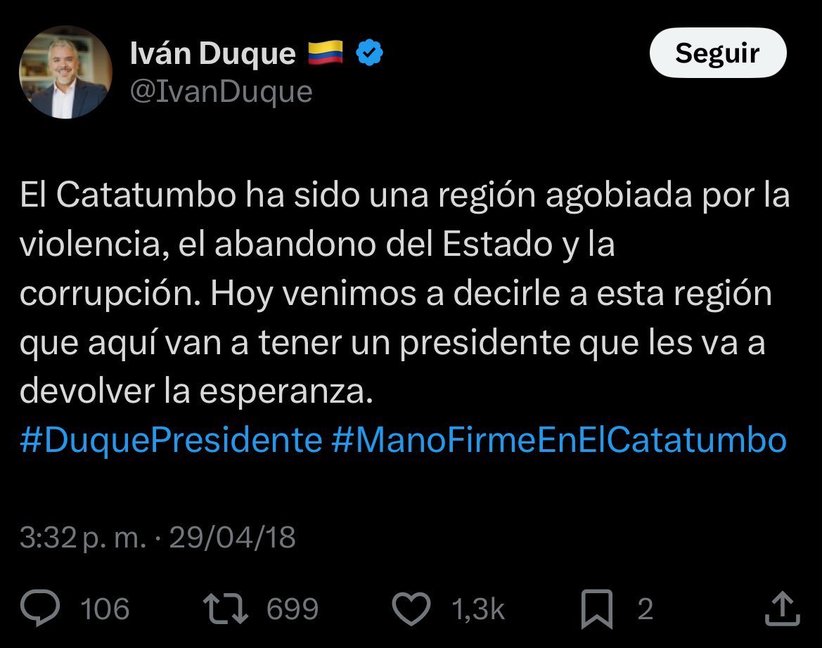 Este trino envejeció mal. ¿Verdad <a href="/IvanDuque/">Iván Duque 🇨🇴</a> ?