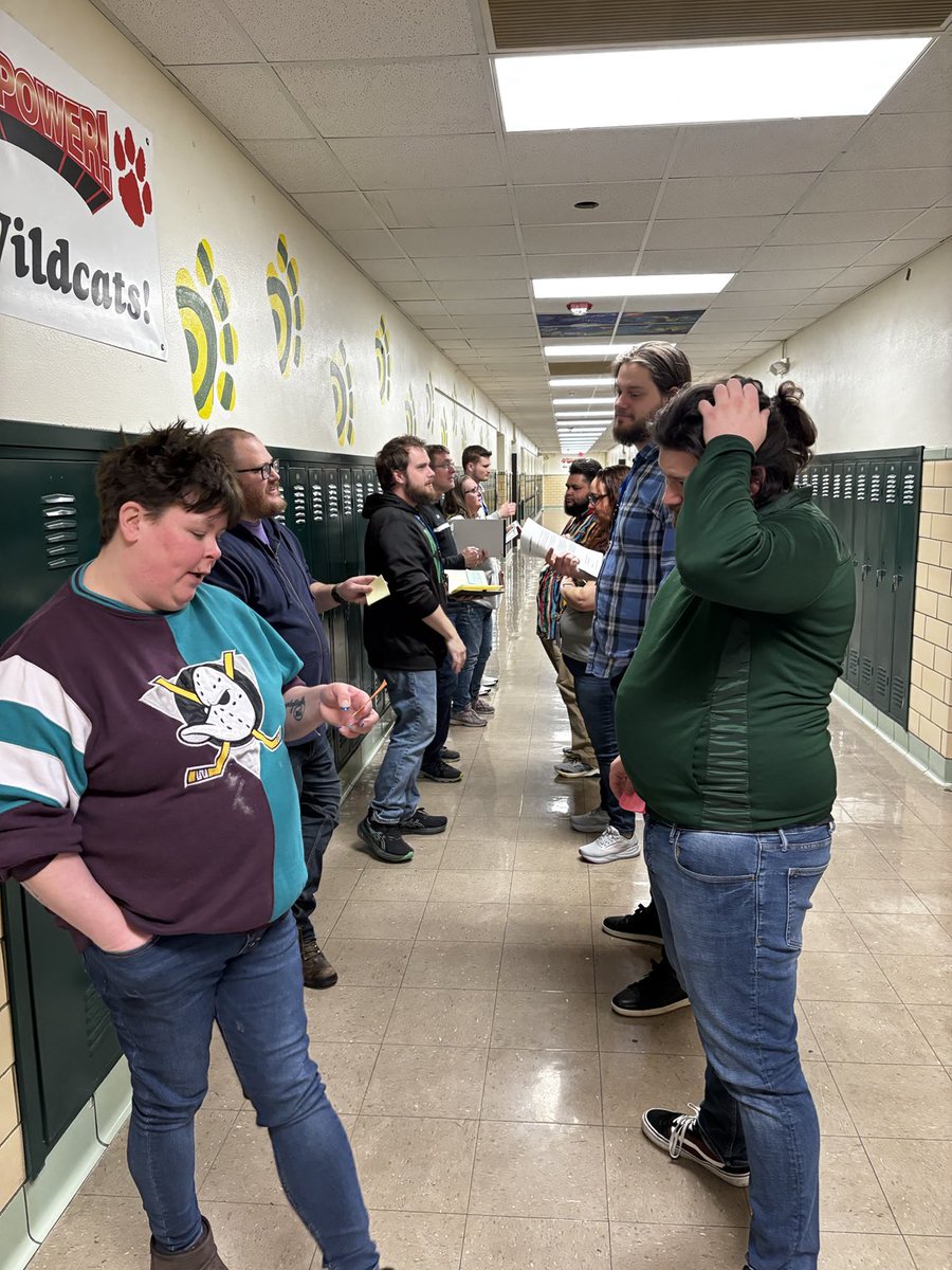 Teachers practicing Interaction!  ⁦<a href="/kckschools/">Kansas City, Kansas Public Schools</a>⁩