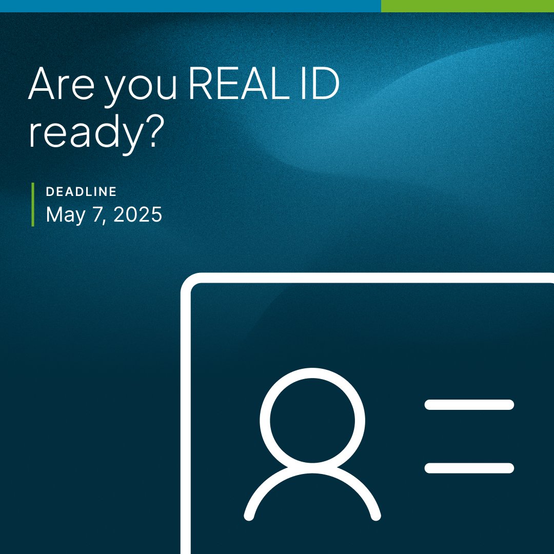 CB_Travel's tweet photo. ✈️ Are You REAL ID Ready? ✈️

If your identification is not REAL ID-compliant, starting May 7 you will be unable to board domestic flights. Be prepared by reviewing our guide: https://t.co/9EP6EytCQQ

#businesstravel #REALID #corporatetravel https://t.co/MRI0QhwRhE