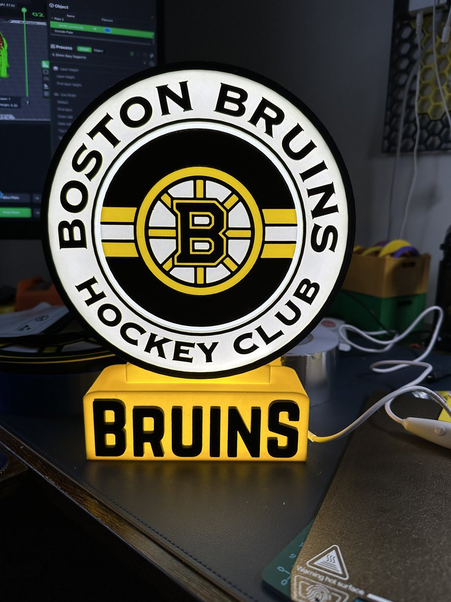 I am enjoying my 3D printing hobby. I’m pleased with the way the sports team lights turned out. #3DPrinting #ender3v3ke #