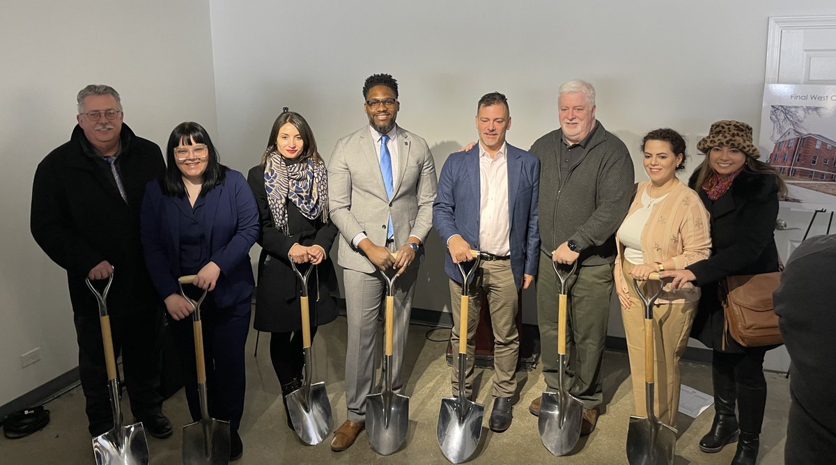 FSPArchitects1's tweet image. 🎉 Big news in Grandmont-Rosedale! Today, we broke ground on Minock Park Place—a 4-story project with retail space + 42 affordable senior housing units. Congratulations to our partners: @GRDC_DETROIT, @Cinnaire, and Ethos Development Partners for bringing this vision to life. 👏