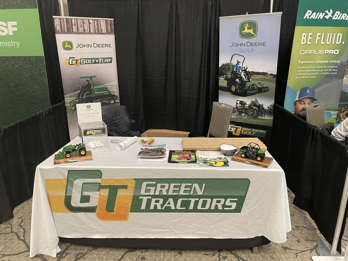Setup for the 2025 ⁦<a href="/ottvalleyturf/">OVTA</a>⁩ tradeshow and seminar.