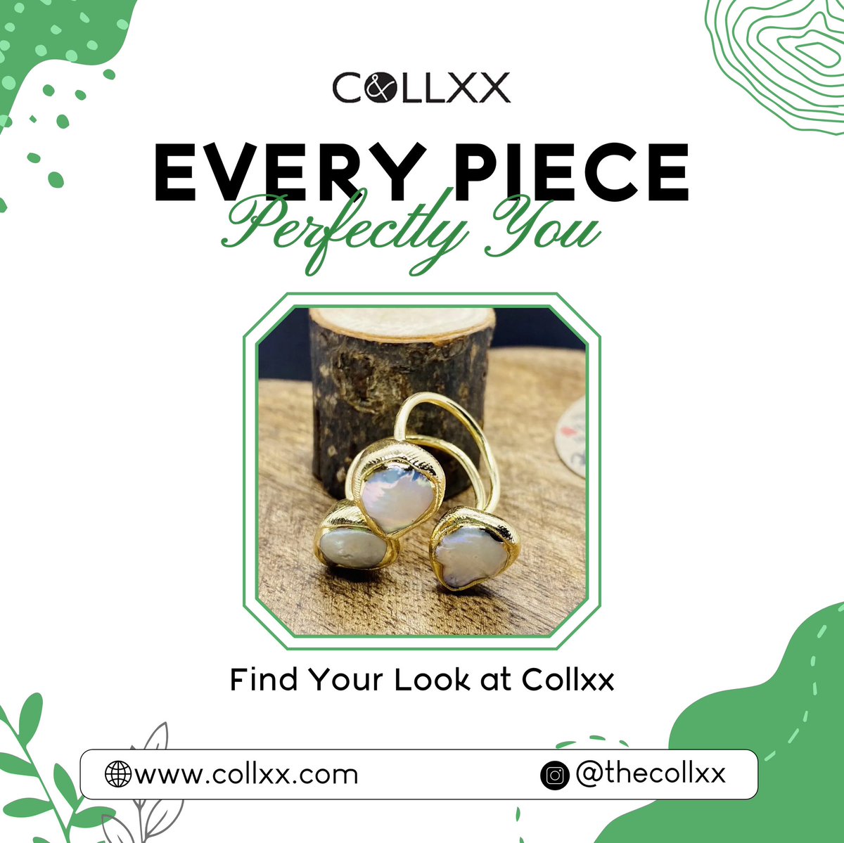 Elevate your look with our timeless earrings. The perfect accessory to add elegance and charm to any outfit. 

#CollxxStyle #AccessoryGoals #JewelryLovers #ChicAccessories #StyleInspo #FashionEssentials #LuxuryVibes