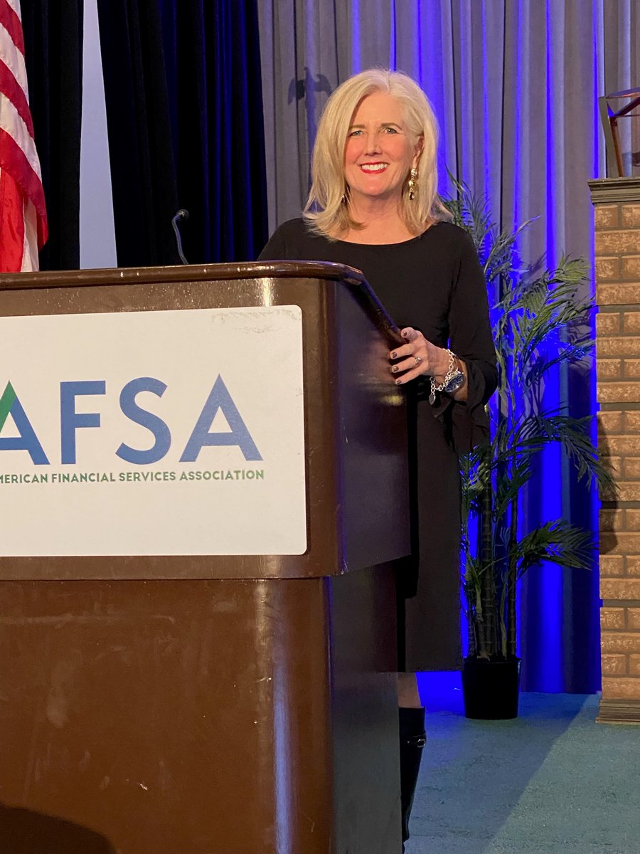 AFSAEducationFN's tweet image. It was great to have Kathy Ruble, Vice Chair of our Board of Directors, share about the AFSA Education Foundation’s work and the importance of financial education at @AFSA_DC’s Vehicle Finance Conference this week! #MoneySKILLMatters #AFSAMeet