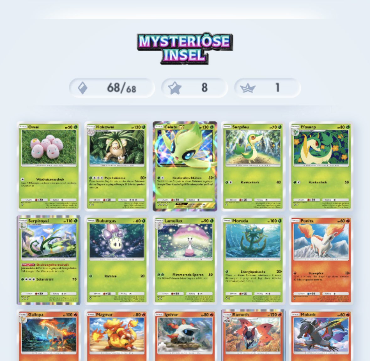 SahraSingt's tweet photo. @Maihopawango Mir fehlen noch drei in Unschlagbare Gene 🥺 (2 ausm Glurak &amp; 1 aus Pikachu Pack) https://t.co/I3BbQDtHsa